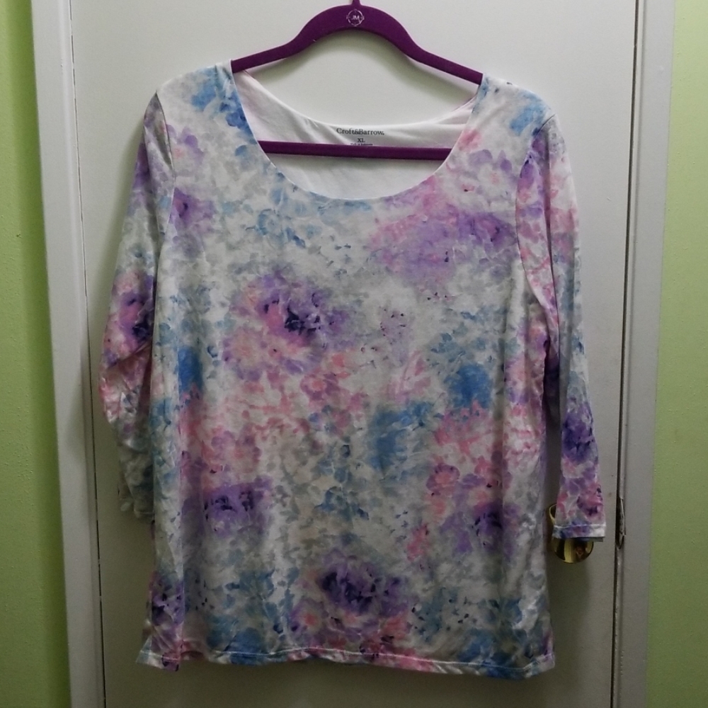 Croft & Barrow Plus size floral blouse